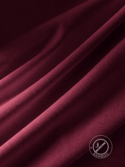 Stretch Shirt – Fitted, Never Ironed • Burgundy