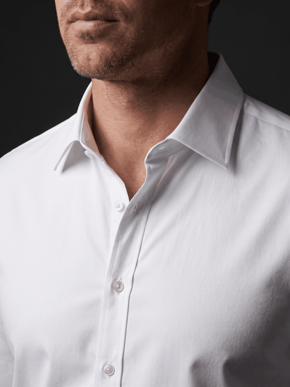 Stretch Shirt – Fitted, Never Ironed • White
