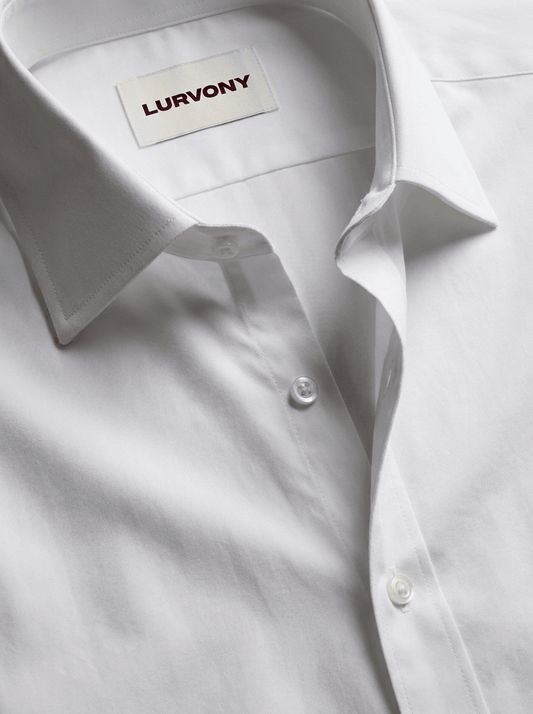 Stretch Shirt – Fitted, Never Ironed • White