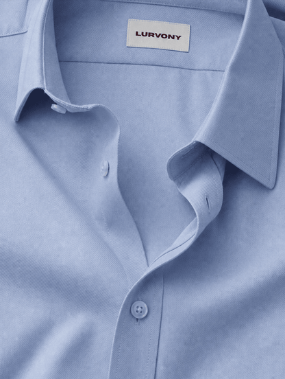 Stretch Shirt – Fitted, Never Ironed • Blue Grey