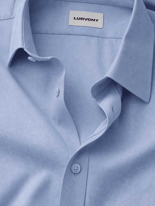 Stretch Shirt – Fitted, Never Ironed • Blue Grey
