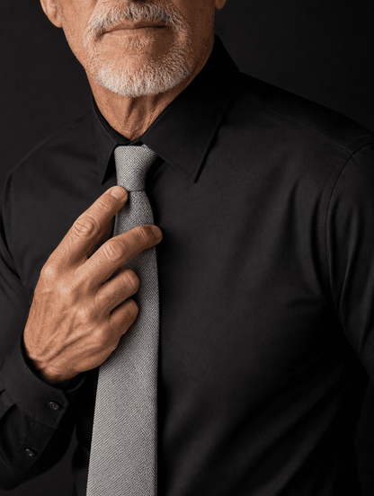Stretch Shirt – Fitted, Never Ironed • Black