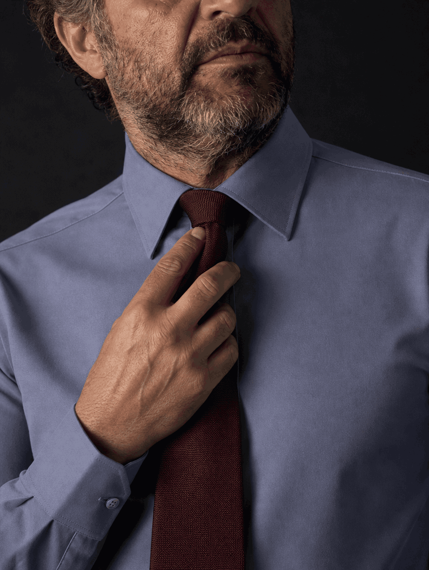 Stretch Shirt – Fitted, Never Ironed • Gray