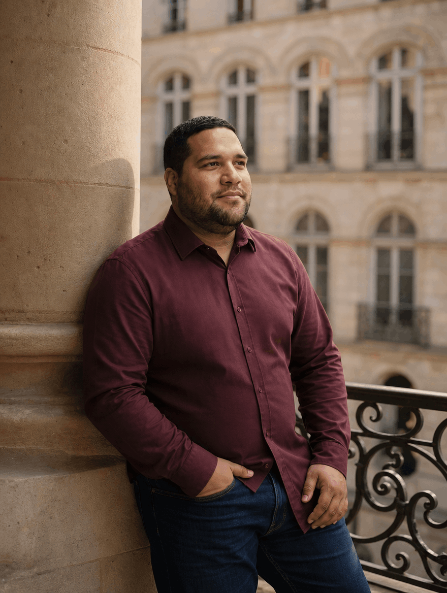Stretch Shirt – Fitted, Never Ironed • Burgundy